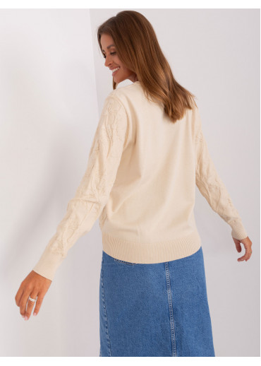 Béžovo hnedý pulóver