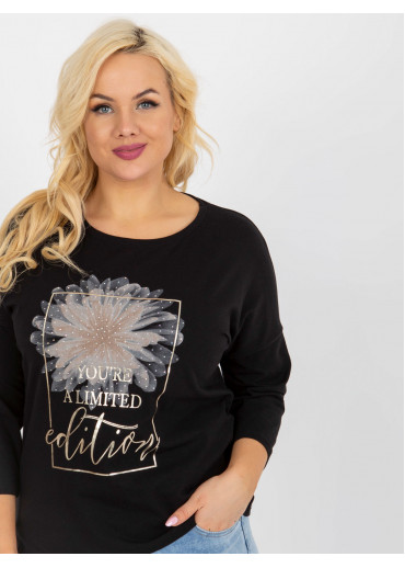 Čierne tričko s potlačou