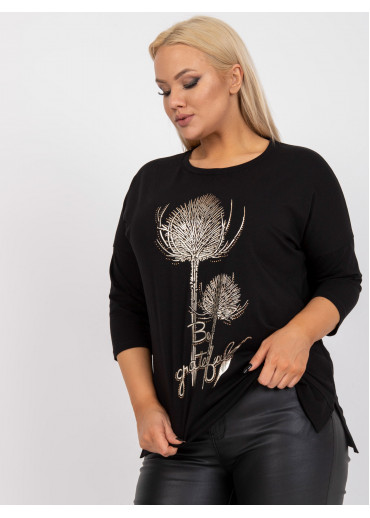 Čierne tričko s potlačou