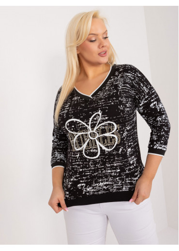 Čierne dámske tričko