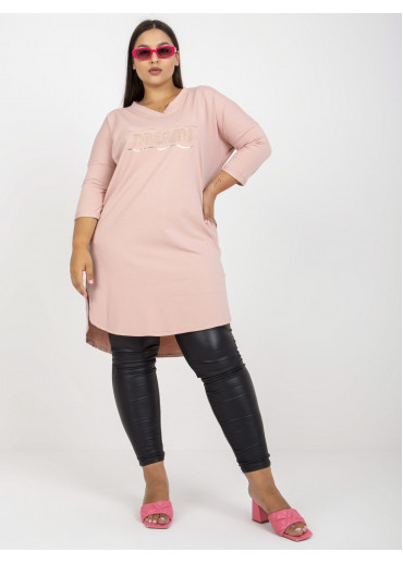 Púdrovo ružová tunika
