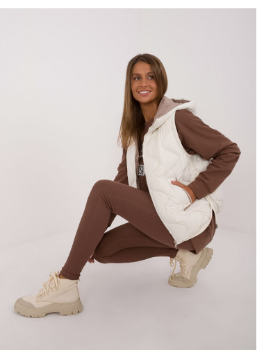 Smotanovo biela dámska vesta