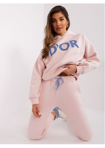 Púdrovo ružová tepláková súprava