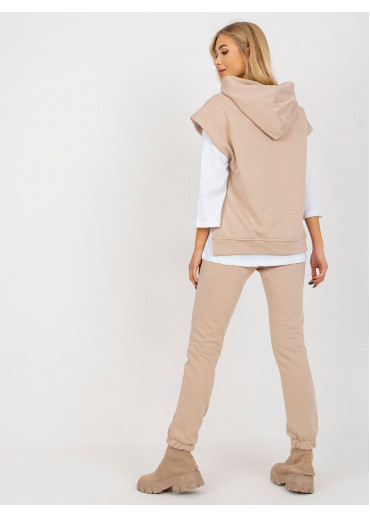 Béžovo hnedý komplet