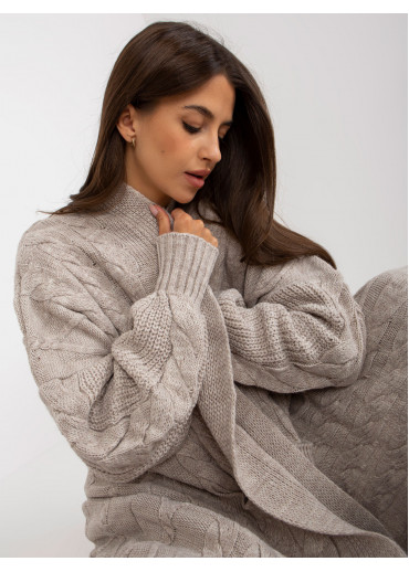 Béžovo hnedý kardigán