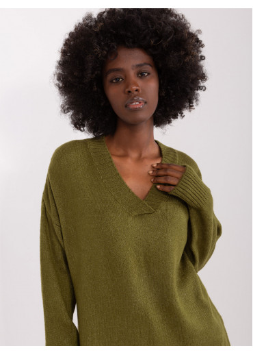 Khaki zelený sveter