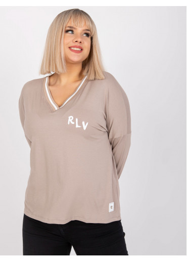 Béžovo hnedé tričko