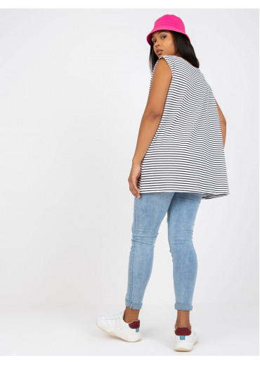 Biely pruhovaný top