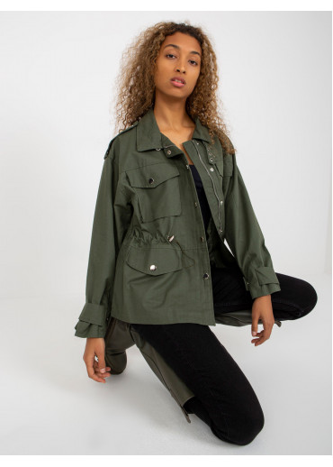 Khaki zelená bunda