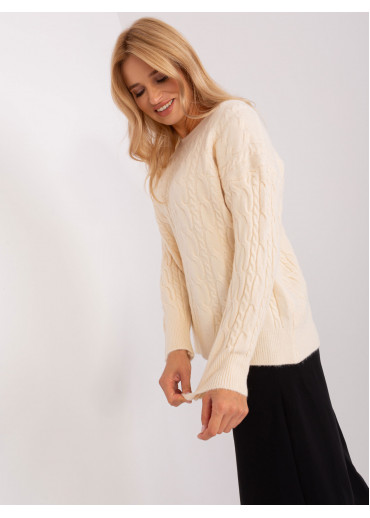 Smotanovo biely pulóver
