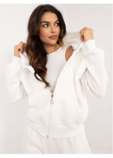 Smotanovo biela tepláková súprava 3-kombinácia