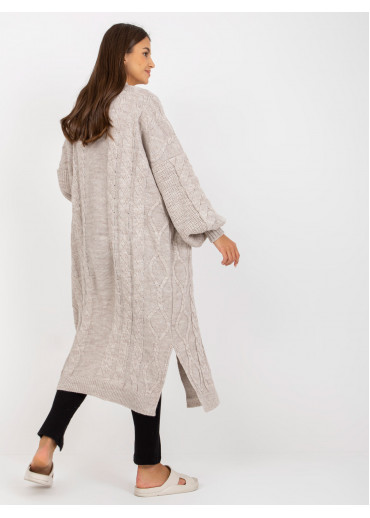 Béžovo hnedý kardigán