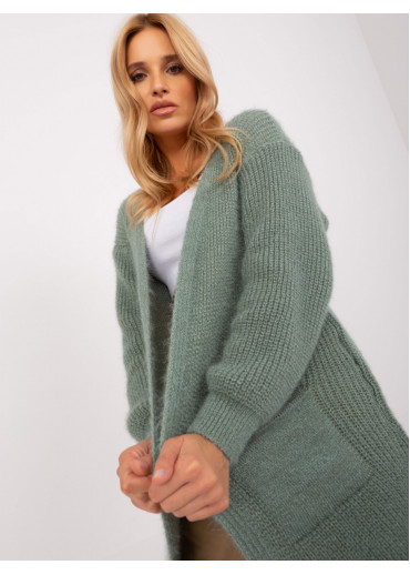 Svetlozelený kardigán