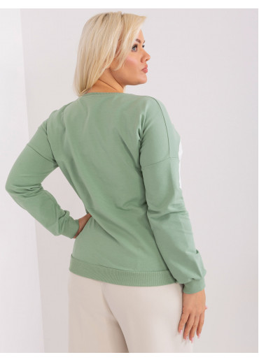 Svetlozelené tričko s dlhým rukávom