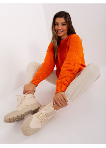 Oranžový oversize sveter