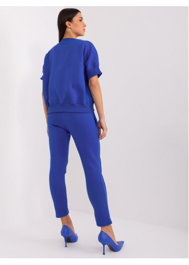 Kobaltovo modrý teplákový komplet