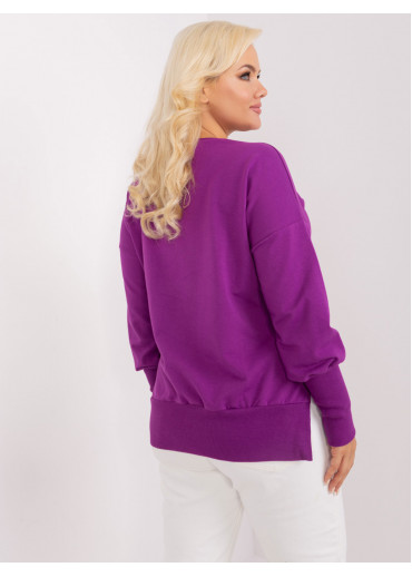 Fialové tričko s dlhým rukávom