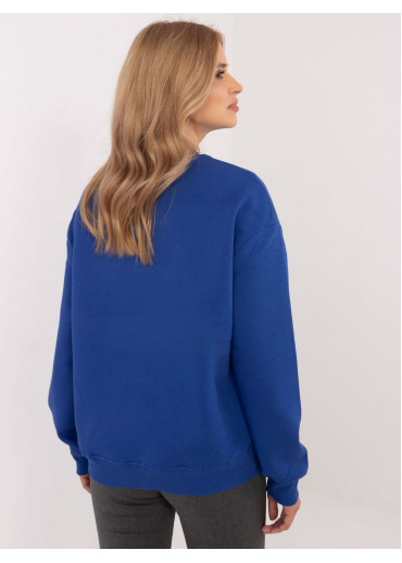 Kobaltovo modrá dámska mikina