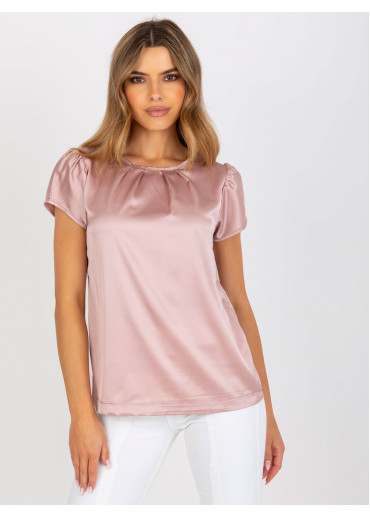 Púdrovo ružová blúzka