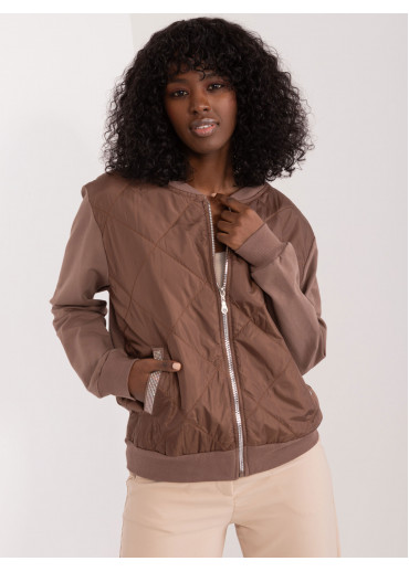 Hnedá mikina na zips