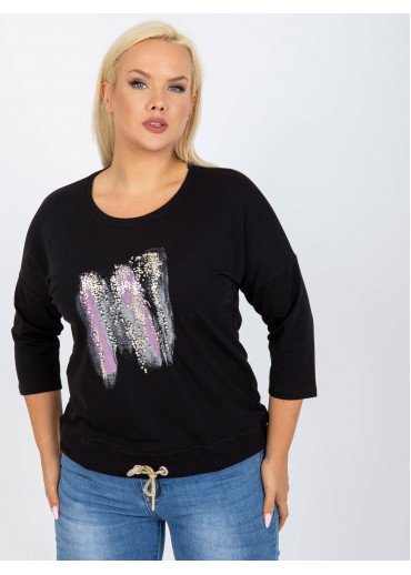 Čierne tričko s potlačou