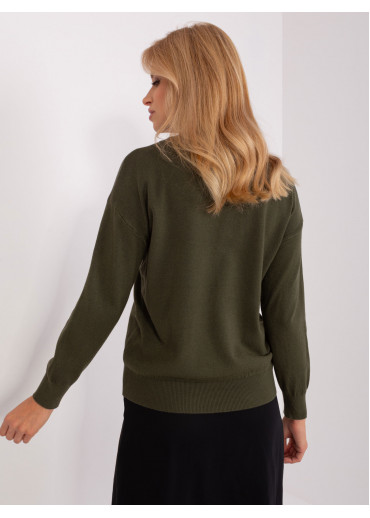 Khaki zelený dámsky sveter