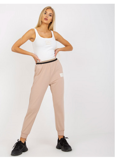 Béžovo hnedé tepláky