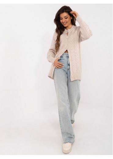 Béžovo hnedý dámsky sveter