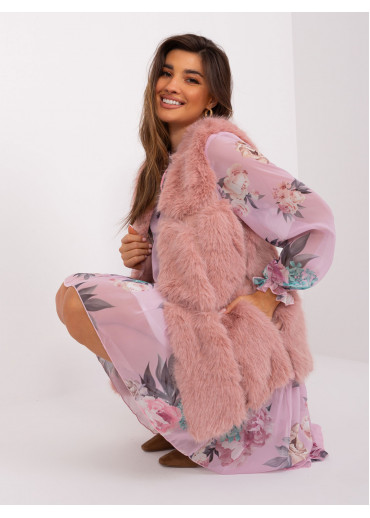 Púdrovo ružová vesta