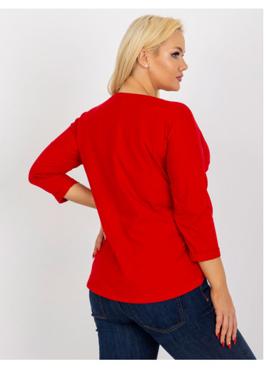 Červené tričko s potlačou