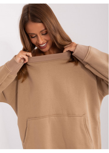 Kapučínovo hnedá mikina