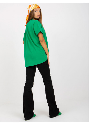 Zelené asymetrické tričko