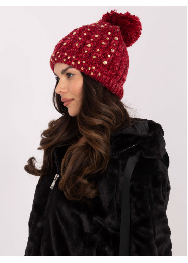 Červená dámska čiapka