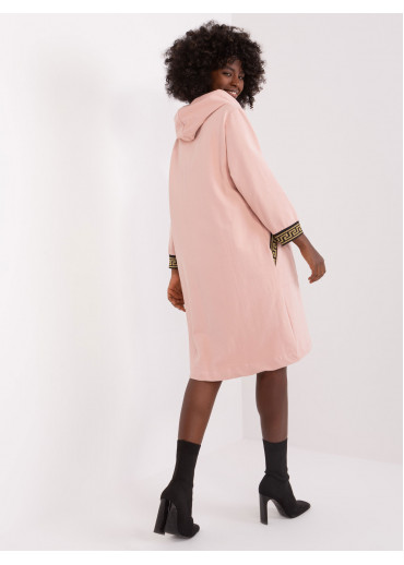 Púdrovo ružová dlhá mikina