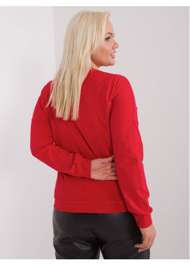 Červené tričko s dlhým rukávom