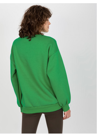 Zelená mikina s potlačou