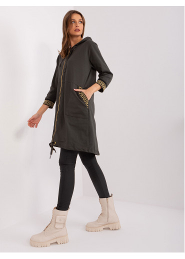 Tmavosivá dlhá mikina