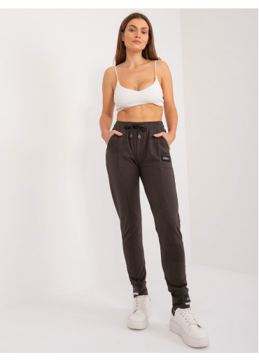 Tmavosivé dámske tepláky