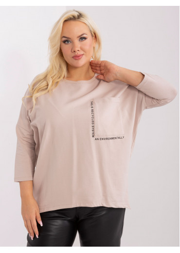 Béžovo hnedé tričko