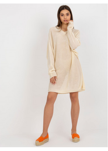 Béžovo hnedý pulóver