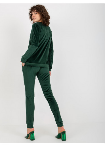 Tmavozelená tepláková súprava