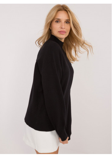 Čierny dámsky rolák