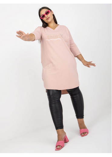 Púdrovo ružová tunika