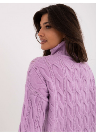 Fialový dámsky rolák