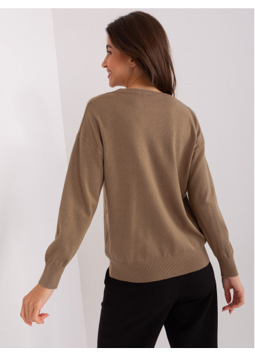 Hnedý dámsky sveter