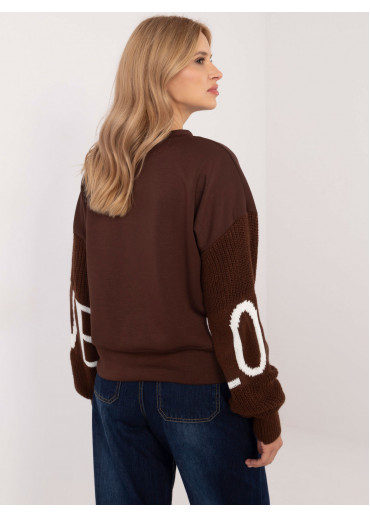 Hnedý dámsky sveter