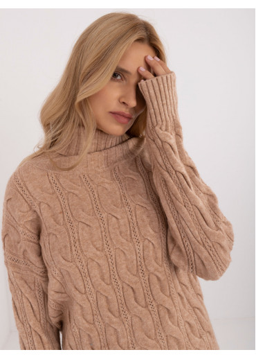 Karamelovo hnedý dámsky rolák