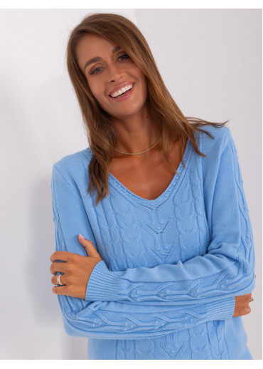 Svetlomodrý pulóver