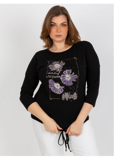 Čierne tričko s potlačou