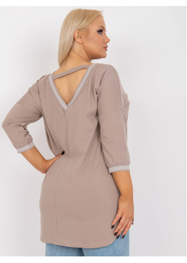 Béžovo hnedá tunika